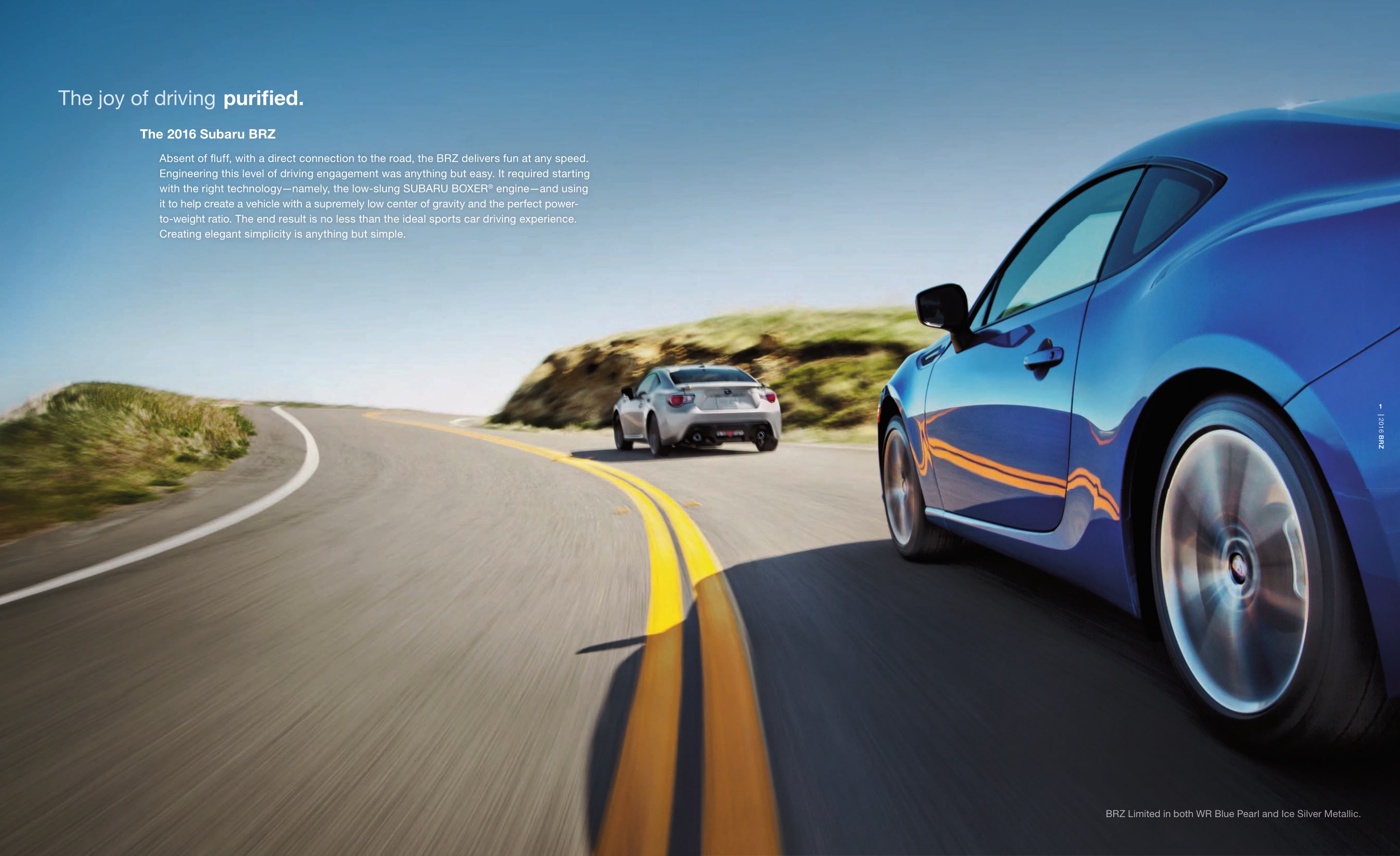 2016 Subaru BRZ Brochure Page 1